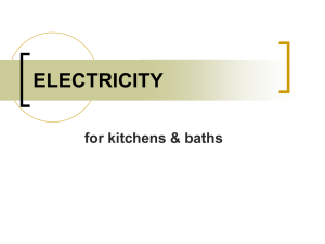 ELECTRICITY for kitchens &amp; baths