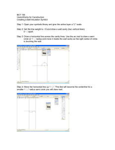 BCT 105 VectorWorks for Constructors Creating a Batt Insulation Symbol