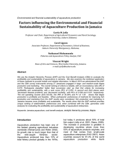 Factors influencing the Environmental and Financial