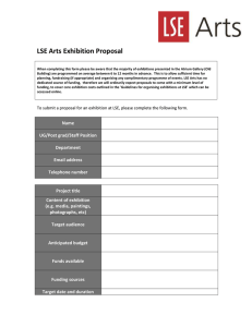 LSE Arts Exhibition Proposal