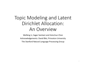 Topic Modeling and Latent Dirichlet Allocation: An Overview