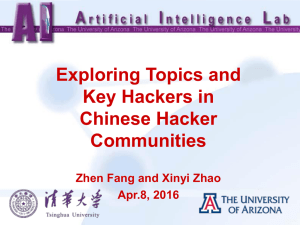 Exploring Topics and Key Hackers in Chinese Hacker Communities