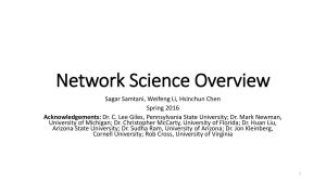 Network Science Overview