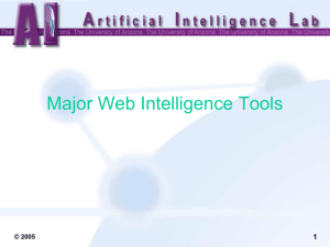 Major Web Intelligence Tools 1 © 2005