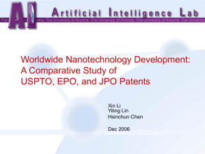 Worldwide Nanotechnology Development: A Comparative Study of USPTO, EPO, and JPO Patents