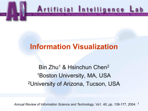 Information Visualization Bin Zhu &amp; Hsinchun Chen Boston University, MA, USA
