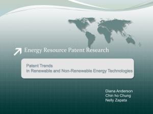 Energy Resource Patent Research Patent Trends in Renewable and Non-Renewable Energy Technologies