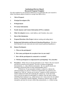 Institutional Review Board Research Proposal Template