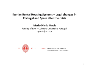 Iberian Rental Housing Systems – Legal changes in Maria-Olinda Garcia