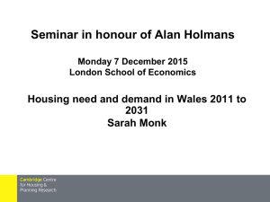 Seminar in honour of Alan Holmans 2031 Sarah Monk
