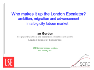 Who makes it up the London Escalator? ambition, migration and advancement