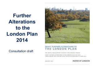 Further Alterations to the London Plan