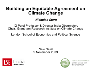 Building an Equitable Agreement on Climate Change