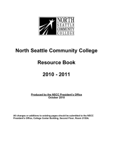 North Seattle Community College Resource Book 2010 - 2011