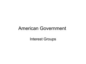 American Government Interest Groups