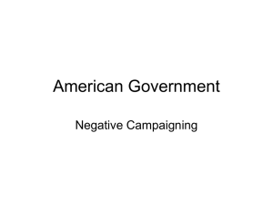 American Government Negative Campaigning