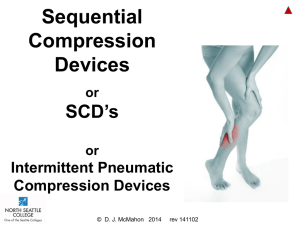 Sequential Compression Devices SCD’s