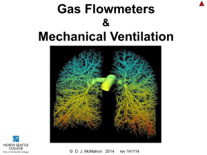 Gas Flowmeters Mechanical Ventilation &amp;