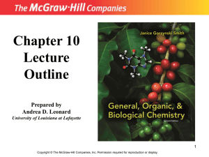 Chapter 10 Lecture Outline Prepared by