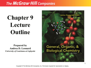 Chapter 9 Lecture Outline Prepared by