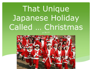 That Unique Japanese Holiday Called … Christmas p 76-77