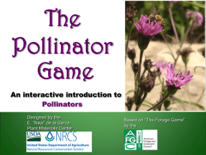 The Pollinator Game An interactive introduction to