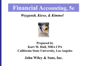 Financial A ccounting, 5e John Wiley &amp; Sons, Inc. Weygandt, Kieso, &amp; Kimmel