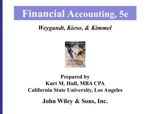 Financial A ccounting, 5e John Wiley &amp; Sons, Inc. Weygandt, Kieso, &amp; Kimmel