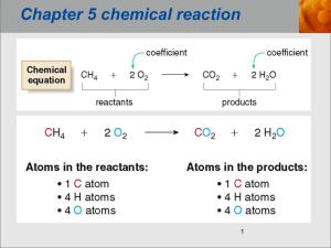 Chapter 5 chemical reaction 1