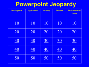 Powerpoint Jeopardy 10 20 30