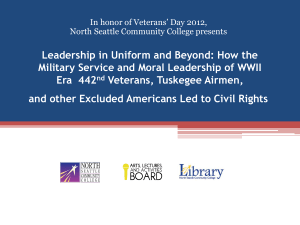 Leadership in Uniform and Beyond: How the Era 442 Veterans, Tuskegee Airmen,