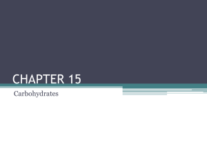 CHAPTER 15 Carbohydrates