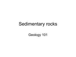 Sedimentary rocks Geology 101