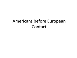 Americans before European Contact