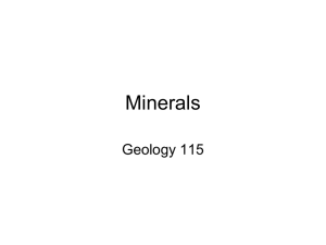 Minerals Geology 115
