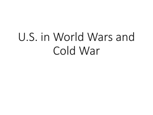 U.S. in World Wars and Cold War