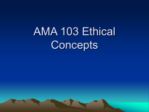 AMA 103 Ethical Concepts