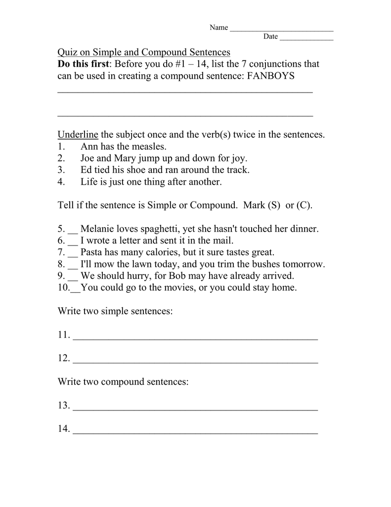 quiz-on-simple-and-compound-sentences