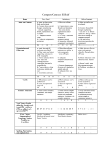 Compare/Contrast ESSAY