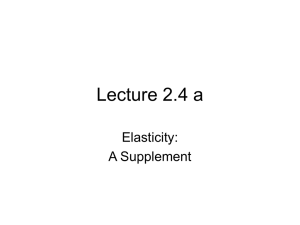 Lecture 2.4 a Elasticity: A Supplement