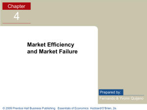 4 Market Efficiency and Market Failure Chapter