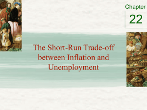 22 The Short-Run Trade-off between Inflation and Unemployment