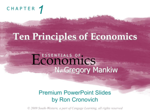 E conomics 1 Ten Principles of Economics
