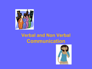 Communication Verbal and Non Verbal