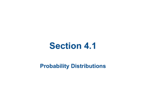 Section 4.1 Probability Distributions