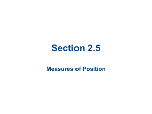 Section 2.5 Measures of Position