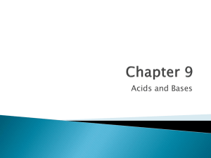 Acids and Bases