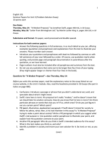 1  English 101 Seminar Papers for Unit 3 (Problem-Solution Essay)