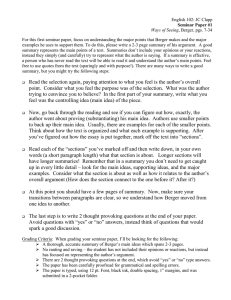 English 102: JC Clapp Seminar Paper #1 Ways of Seeing