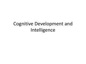Cognitive Development and Intelligence